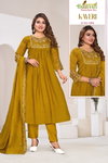 Kaveri By Hariyaali Mal Chanderi Kurti With Bottom Dupatta Exporters In India
